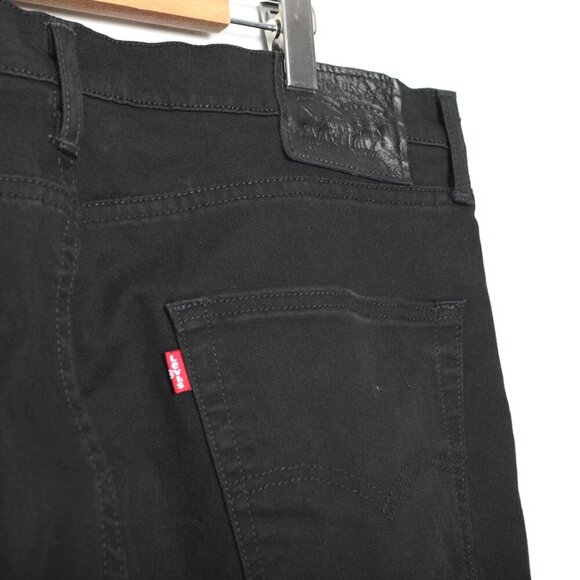 Levi's 522 Men's Slim Taper Fit Jeans Jet Black Denim Stretch Classic Casual 36 - Picture 12 of 13